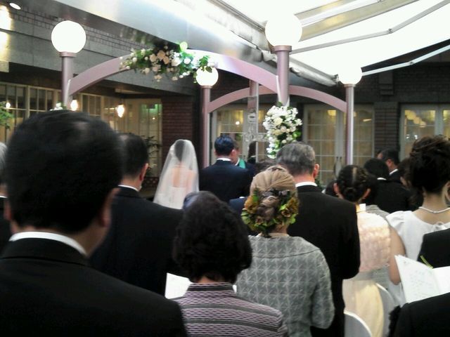 結婚式。